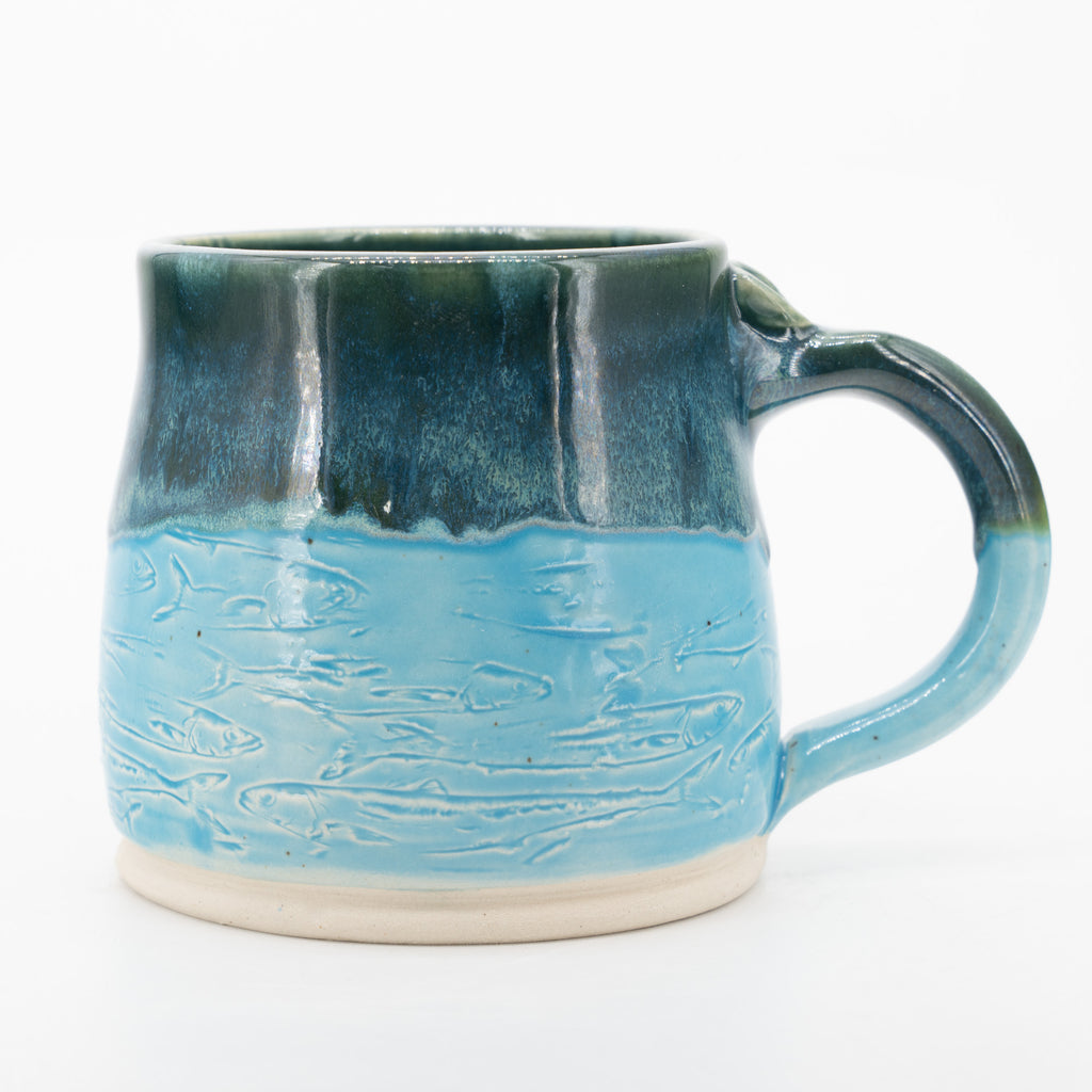 Handmade Texture Fish Coffee Mug