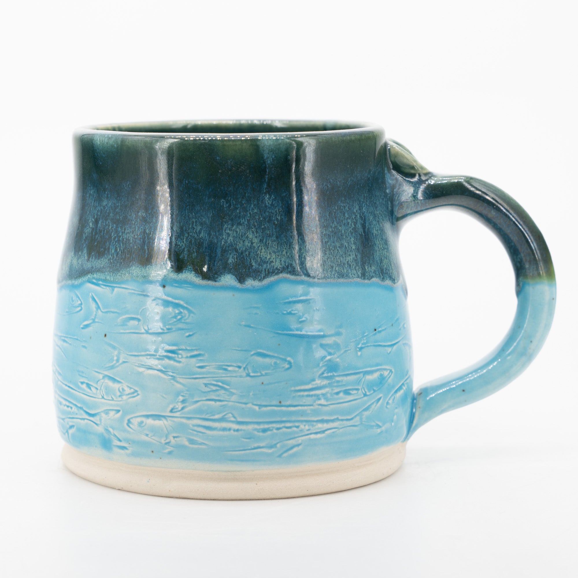 Handmade Texture Fish Coffee Mug