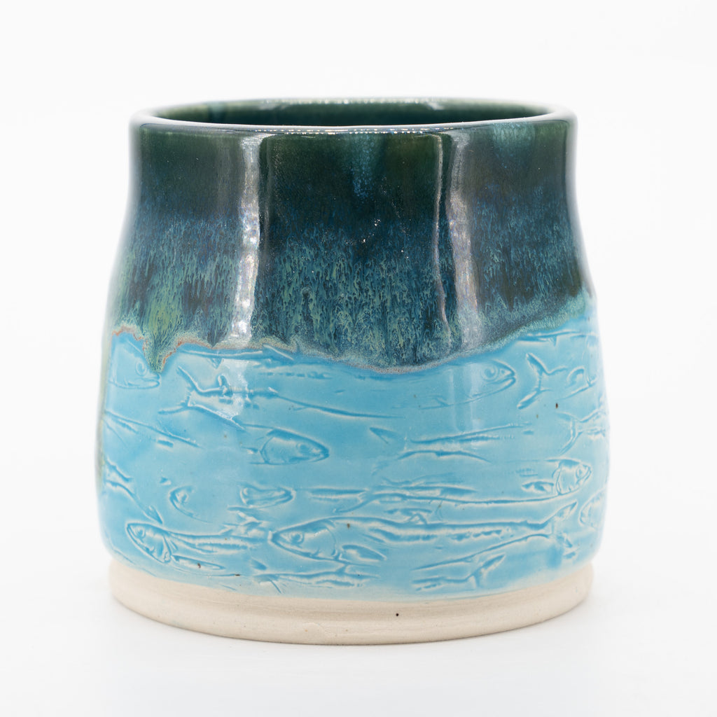 Handmade Texture Fish Coffee Mug